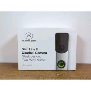 Alarm.com Slim Line 2 II ADC-VDB105X Doorbell Camera - New Open Box